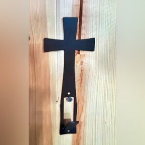 New deer hangers for skull mounts cross black metal hunting/taxidermy